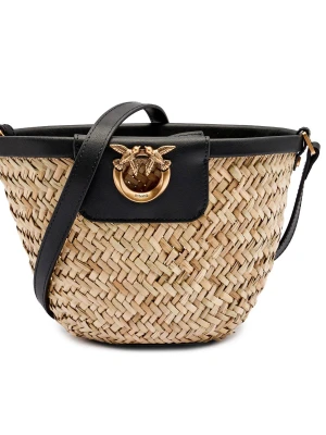 Pinko Torba plażowa LOVE SUMMER | z dodatkiem skóry
