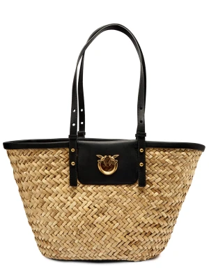 Pinko Torba plażowa LOVE SUMMER | z dodatkiem skóry