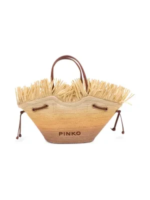 Pinko Torba plażowa PAGODA | z dodatkiem skóry