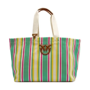 Pinko Torba plażowa | z dodatkiem skóry