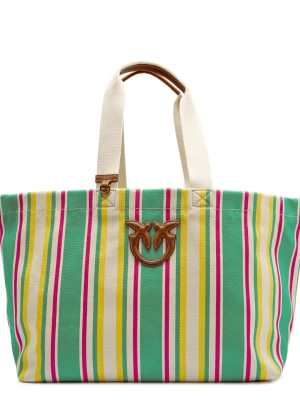 Pinko Torba plażowa | z dodatkiem skóry