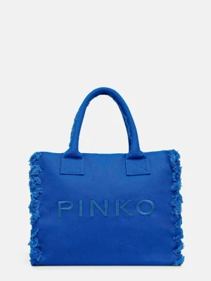 Pinko torebka bawełniana kolor fioletowy 100782 A1WQ