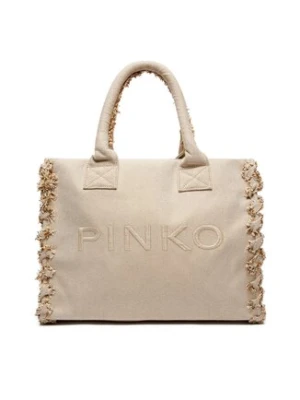 Pinko Torebka Beach Shopping PE 24 PLTT 100782 A1X1 Beżowy