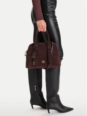 PINKO Torebka Bowling Bag Medium AI 25-26 PLTT 105906 A2YW Bordowy