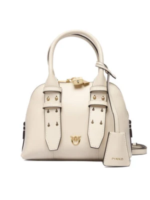 PINKO Torebka Bowling Bag Zip Mini AI 25-26 PLTT 105333 A0QO Écru