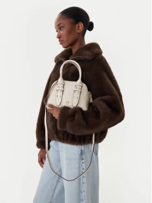 PINKO Torebka Bowling Bag Zip Mini AI 25-26 PLTT 105333 A0QO Écru