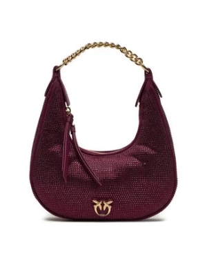 PINKO Torebka Brioche Hobo Mini AI 24-25 PLTT 101433 A159 Bordowy