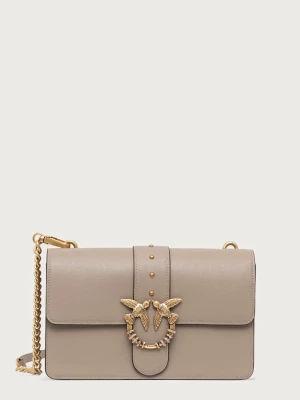Pinko torebka crossbody damska skórzana beżowy