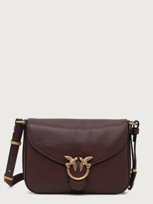 Pinko torebka crossbody damska skórzana bordowy