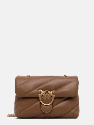 Pinko torebka crossbody damska skórzana brązowy