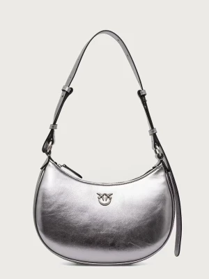 Pinko torebka crossbody damska skórzana srebrny