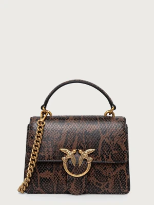 Pinko torebka crossbody damska z imitacji skóry brązowy