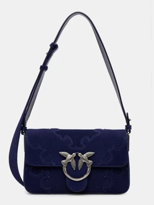 Pinko torebka crossbody damska zamszowa