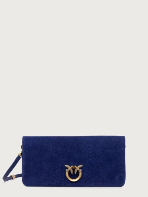 Pinko torebka crossbody damska zamszowa granatowy
