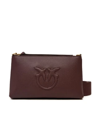 PINKO Torebka Flat Horizontal Mini AI 25-26 104277 A29Q Bordowy