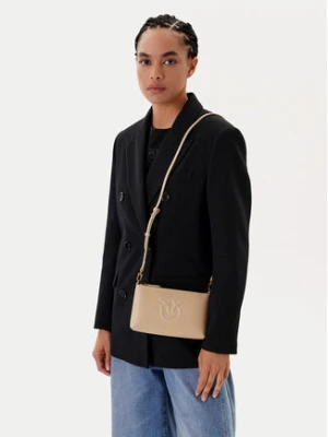 PINKO Torebka Flat Horizontal Mini PE 25 PCPL 104277 A2AN Beżowy