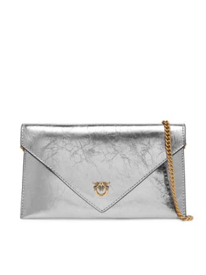 PINKO Torebka Flat Purse Mini AI 25-26 PCPL 105347 A2OT Srebrny