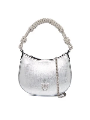 PINKO Torebka Half Moon Baby C + Manico Al 25-26 PLTT 105913 A2WD Srebrny