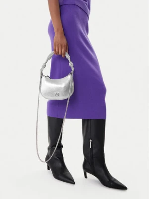 PINKO Torebka Half Moon Baby C + Manico Al 25-26 PLTT 105913 A2WD Srebrny