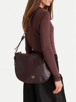 PINKO Torebka Hobo Zip Around Classic Ai 25-26 PLTT 105113 A0QO Bordowy