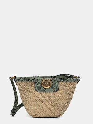 Pinko torebka kolor turkusowy 103325 A2GO