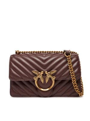 PINKO Torebka Love One Mini Dc AI 25-26 PLTT 100074 A0GK Bordowy