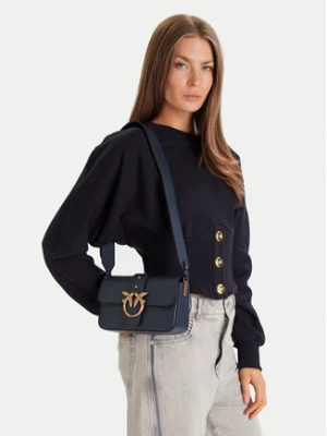 PINKO Torebka Love One Mini Slouchy Fl AI 25-26 PLTT 104340 A0QO Niebieski