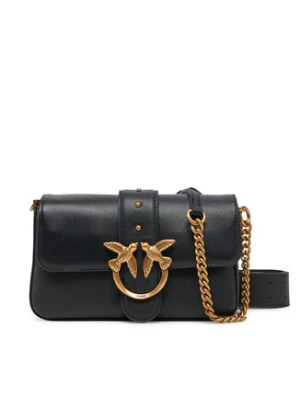 PINKO Torebka Love One Mini Slouchy Fl PE 25 PLTT 104340 A0QO Czarny