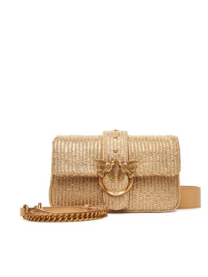 PINKO Torebka Love One Mini Slouchy Fl PE 25 PLTT 104340 A2CE Złoty