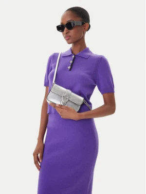 PINKO Torebka Love One Slouchy Baby AI 25-26 PCPL 105353 A2WD Srebrny