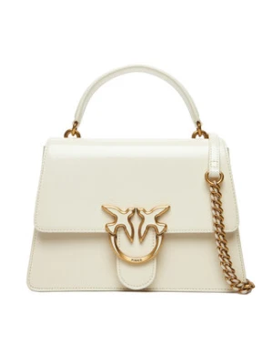 PINKO Torebka Love One Top Handle Classic Light PE 25 PLTT 100066 A1UV Biały