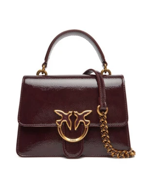 PINKO Torebka Love One Top Handle Mini Light PE 25 PLTT 100071 A1UV Bordowy