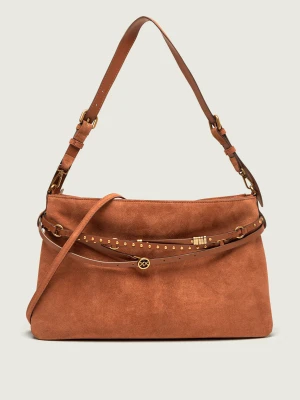 Pinko Torebka na ramię BELT BAG | zamsz