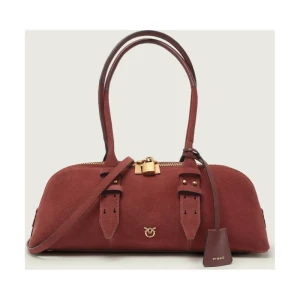 Pinko Torebka na ramię BOWLING BIG | zamsz