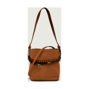 Pinko Torebka na ramię BUCKET BELT MINI | zamsz