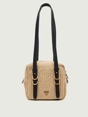 Pinko Torebka na ramię CUBIC | z dodatkiem skóry