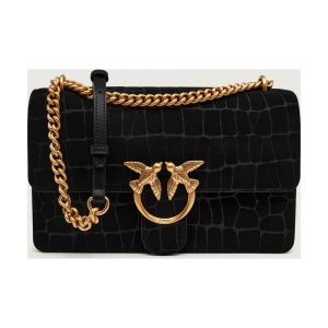 Pinko Torebka na ramię LOVE ONE CLASSIC DC | zamsz