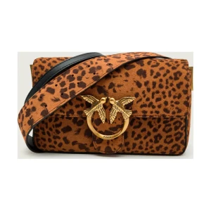 Pinko Torebka na ramię LOVE ONE SLOUCHY MINI | zamsz