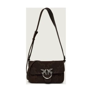 Pinko Torebka na ramię LOVE ONE SLOUCHY MINI | zamsz