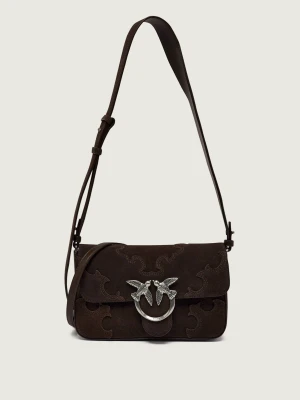 Pinko Torebka na ramię LOVE ONE SLOUCHY MINI | zamsz