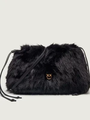 Pinko Torebka na ramię MAXI CLUTCH | z dodatkiem skóry