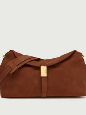 Pinko Torebka na ramię SADDLE CLASSIC | zamsz