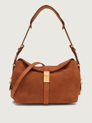 Pinko Torebka na ramię SADDLE MINI | zamsz