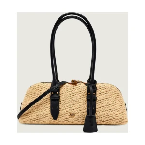 Pinko Torebka na ramię | z dodatkiem skóry