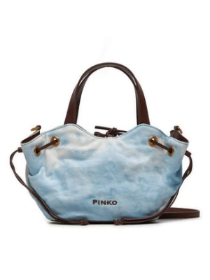 Pinko Torebka Pagoda Small Shopper PE 24 PLTT 102910 A1MB Błękitny