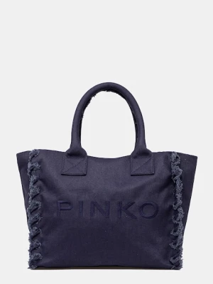 Pinko torebka shopper damska jeansowa