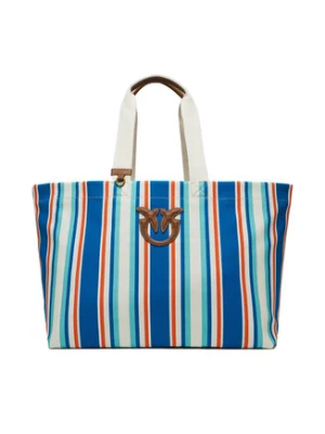 PINKO Torebka Shopping Bag Extra PE 25 PLTT 104754 A2G5 Niebieski