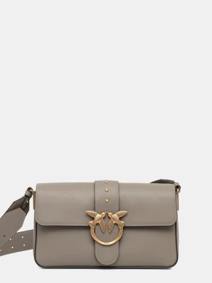 Pinko torebka skórzana kolor brązowy 104524 A0QO