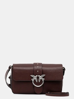 Pinko torebka skórzana kolor brązowy 105081 A2JG