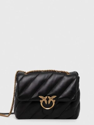 Pinko torebka skórzana kolor czarny 100037.A0F2